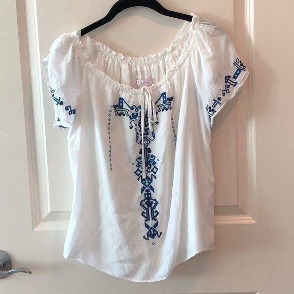Parker Off Shoulder Embroidered Top - Picture 4 of 16